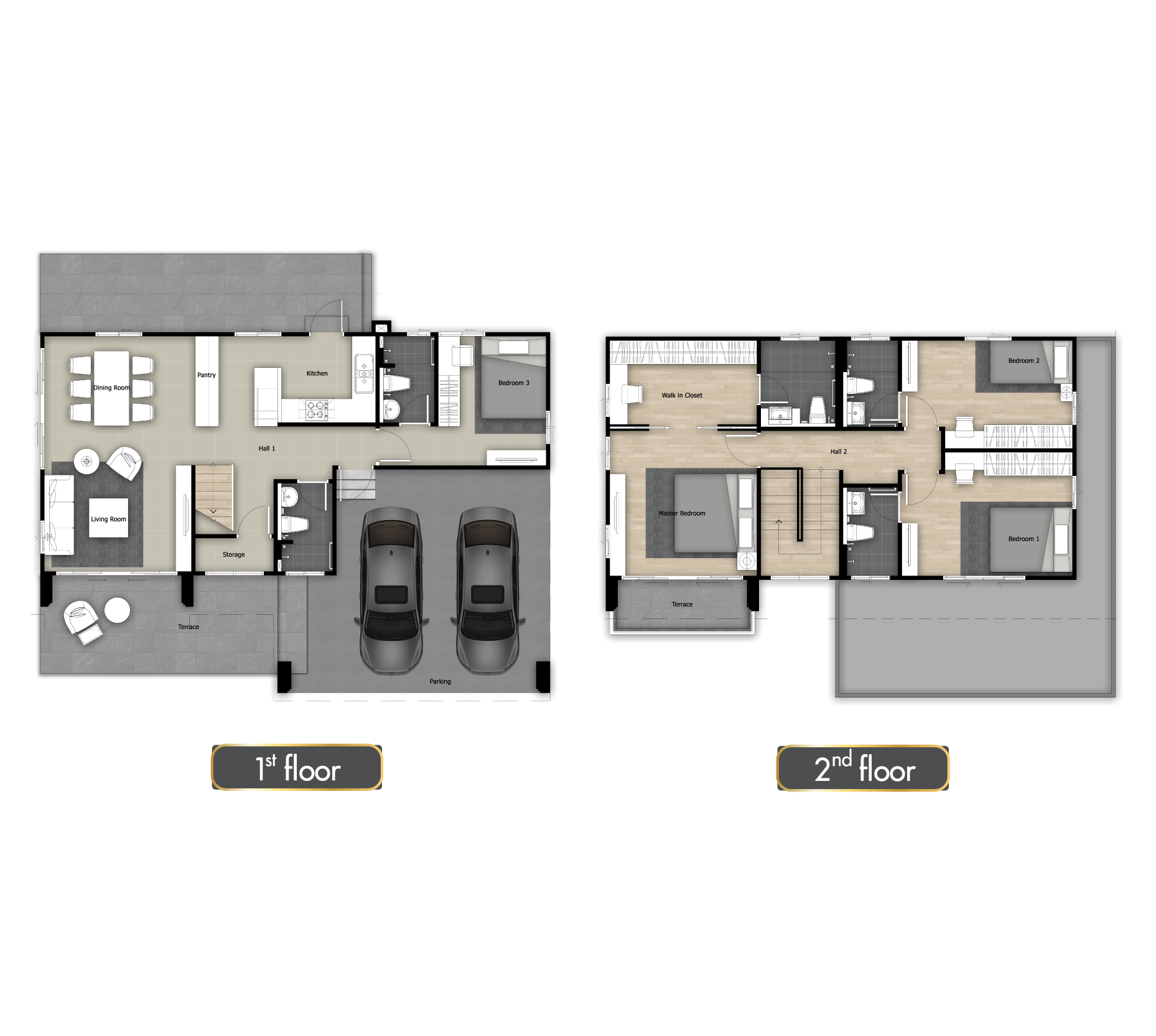 บ้านพฤกษากาญจน์ วินเชสเตอร์ บ้านกาญจนบุรี แบบบ้าน Elite-EN floor plan แบบบ้าน Elite-EN