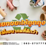 วิธีแยกขยะง่ายๆ ลดของเหลือใช้ รีไซเคิลได้
